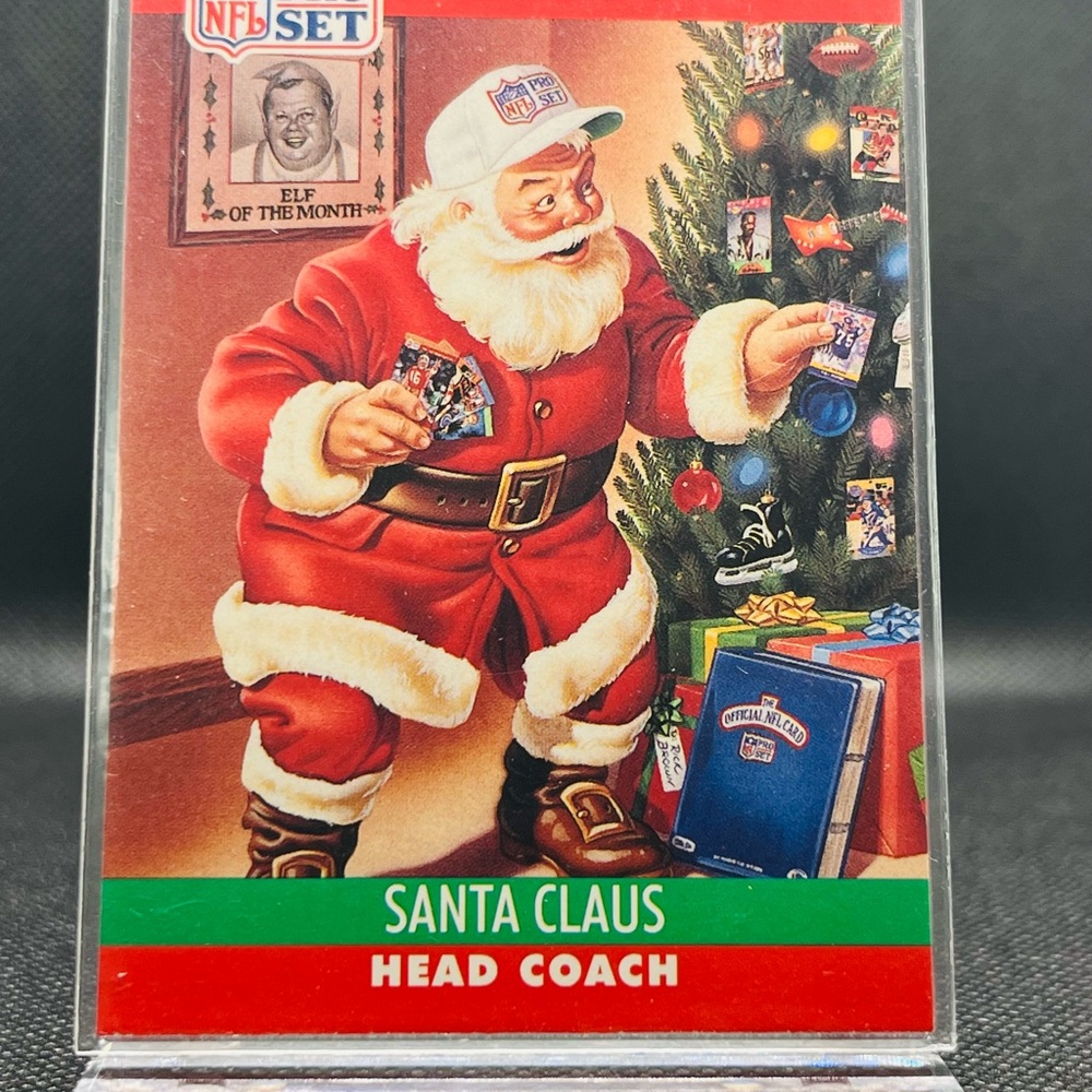 Santa Claus NFL Trading Card